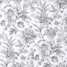 NuWallpaper NHS4769 Etched Floral Mono Peel & Stick Wallpaper, Black | Black | Black | 2.86m² | 1