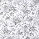 image 1 of NuWallpaper NHS4769 Etched Floral Mono Peel & Stick Wallpaper, Black | Black | Black | 2.86m² | 1