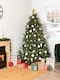 image 3 of Charles Bentley Luxury 6ft Faux Hinged Nordic Spruce Christmas Tree Green