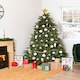 image 3 of Charles Bentley Luxury 6ft Faux Hinged Nordic Spruce Christmas Tree Green