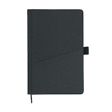 MidOcean Cinco PU A5 Notebook - Black - 1.2cm x 21cm x 14cm