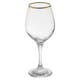 image 4 of Amber Gold Rimmed Wine Glass Drinking Glasses Sets Gift 460/365/295ml | Clear | Clear | Set of 6 365ml