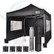 image 2 of Maximus 3 x 3m Heavy Duty Pop up Gazebo With Removable Sides | Black | Black