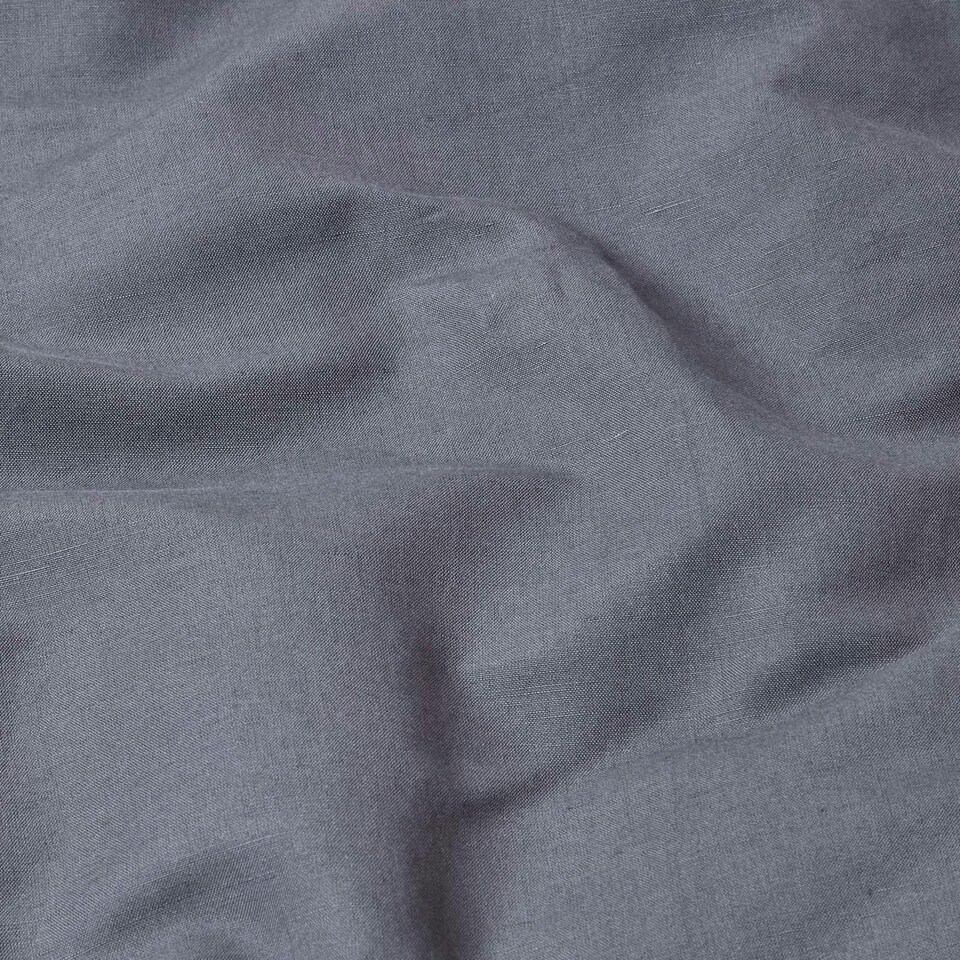 image 1 of Homescapes Dark Grey Linen Housewife Pillowcase - King Size | Grey | King