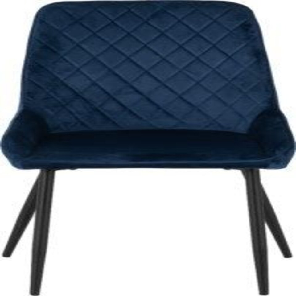 image 1 of Athens Dining Set with 4 Avery Velvet Chairs Blue | Concrete Effect/Sapphire Blue