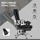 image 6 of Vinsetto PU Leather Vibration Massage Office Chair with Heat, Black | Black | One Size
