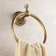 image 2 of Antique Brass Bathroom Toilet Round Towel Ring Dressing-Gown Wall Mounted Hanger