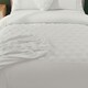 image 3 of Super Soft Teddy Duvet Cover Set Heart Embossed Cozy Fleece Bedding | White | Double