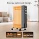 image 2 of VonHaus Oil Filled Radiator 9 Fin Portable Electric Heater