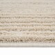 image 5 of KUKOON Grey Silver Striped Abstract Living Room Area Rug 190cm x 280cm Cream