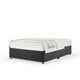 image 1 of Graphite Plush Velvet No Drawer Divan Base Super King