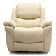 image 2 of Madison Electric Bonded Leather Automatic Recliner Home Lounge Chair (Cream)