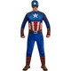 image 1 of Captain America Mens Costume Set - Blue/Red - S S