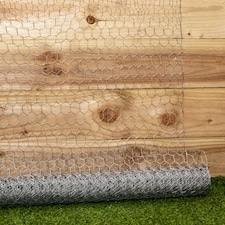 5m x 0.9m x 25mm Galvanised Chicken Wire Garden Netting / Fencing