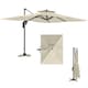 image 9 of Outsunny 3.7 x 2.7 m Cantilever Parasol w/ 360° Rotation 