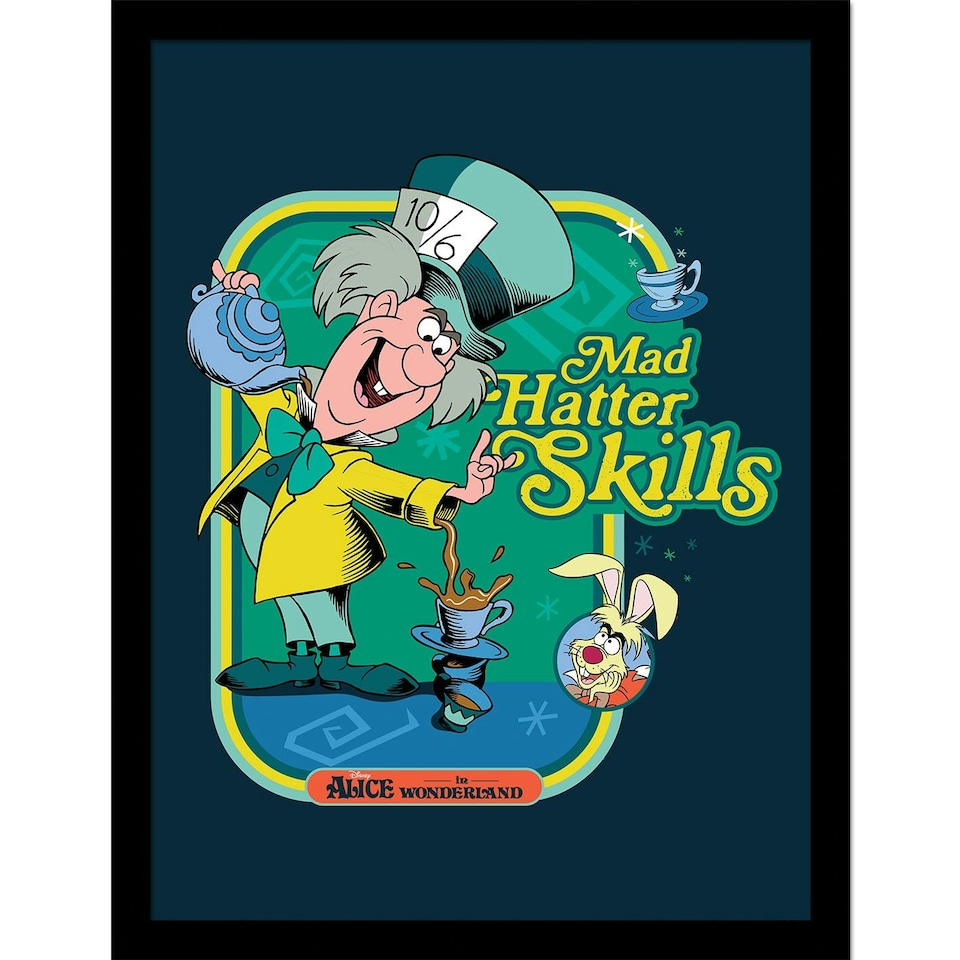 image 1 of Disney Storybook Time (Mad Hatter Skils) Framed 30x40cm Print