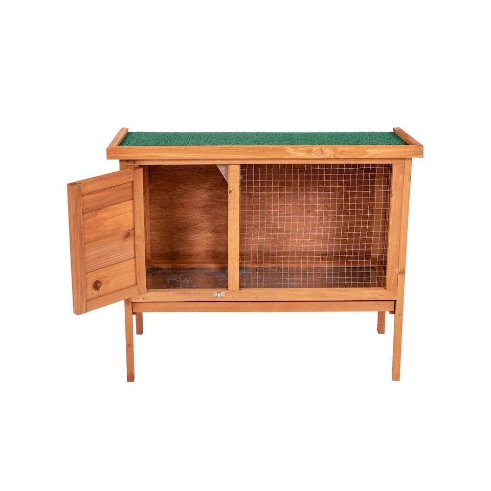 image 1 of Oypla Single Rabbit Hutch 820x390x700mm