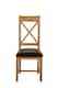 image 1 of Berkeley Solid Oak and Leather Dining Chairs for Dining Room or Kitchen | Brown | Brown
