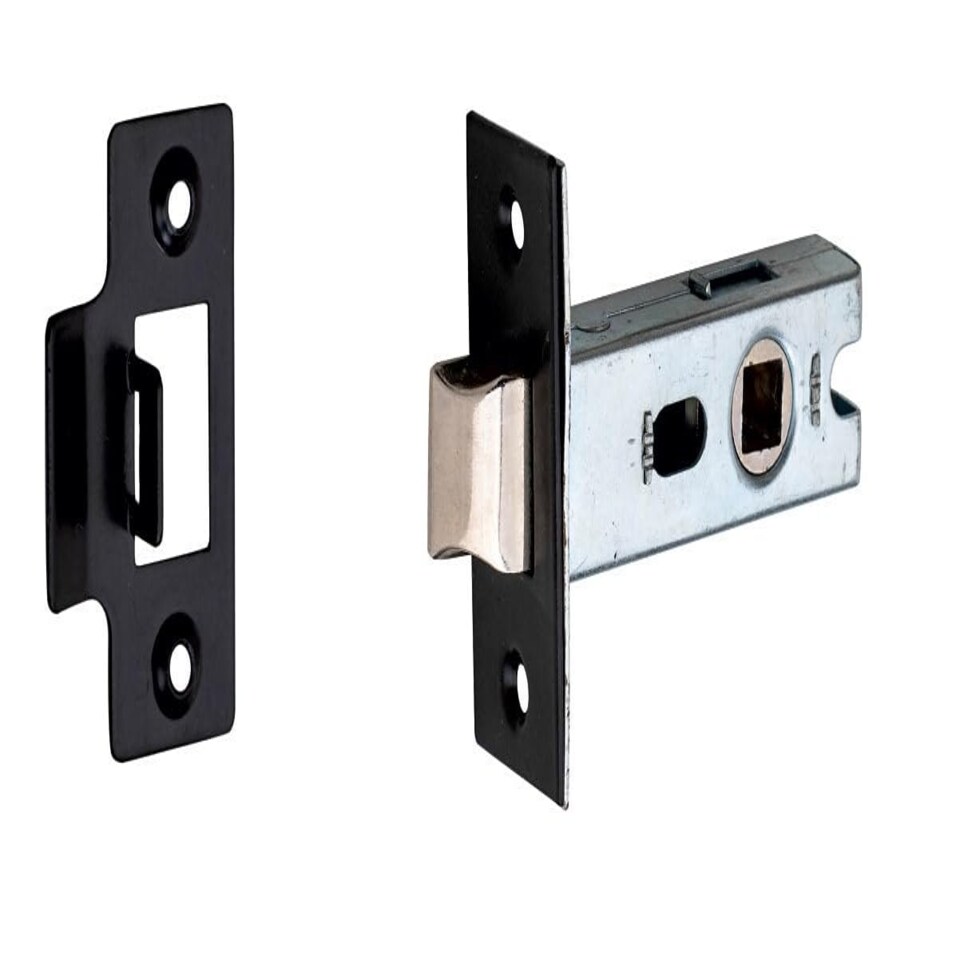 Golden Grace Bolt Through Tubular Latch in Matt Black Finish - 64mm Body