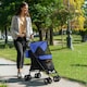 image 10 of PawHut Lightweight Foldable Dog Stroller for Mini Dogs, Dark Blue Blue