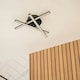 image 3 of ValueLights Infinity Black Crossover Integrated LED Ceiling Light Black