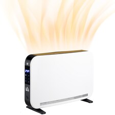 HOMCOM Electric Heater, 2180W Portable Convector Heater with 24H Timer, Overheat Protection, Adjustable Temperature for Home, White