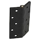 image 2 of Black Reinforced Nylon Plastic Hinge 67x102mm Italian Made Industrial Quality 2PK Black