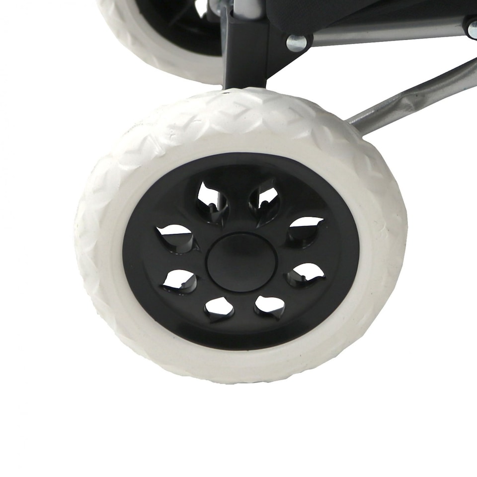 image 1 of 2 Wheel Folding Shopping Trolley Bag Cart Market Laundry | Black