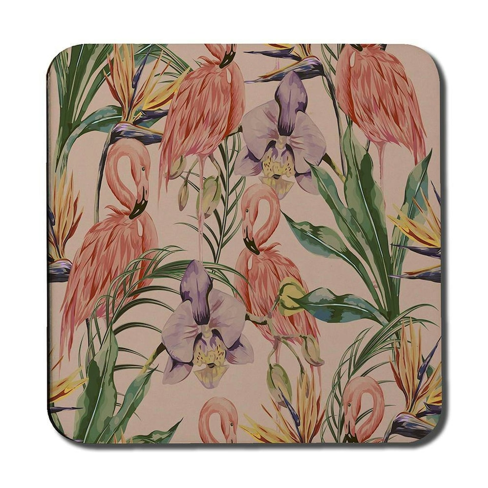image 1 of Tropical Flamingo (Coaster)