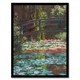 image 1 of Claude Monet Framed Wall Art Print Water Lily Pond with Bridge Home Décor