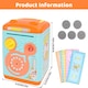 image 2 of Electronic Money Bank for Kids – Blue Password & Finger ecure, Fun & Educational Savings Boxprint Toy ATM Piggy Bank