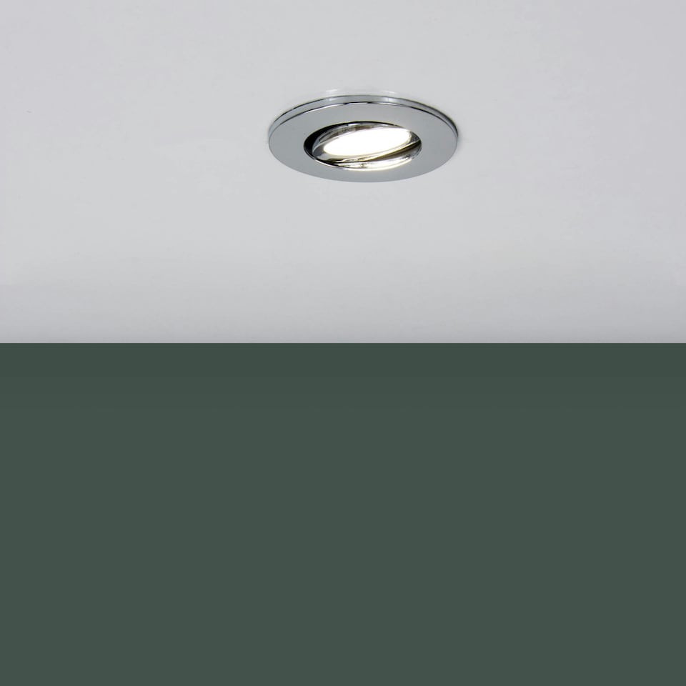 image 1 of BHS Cal LED Fire Rated IP65 Recessed Spotlight | Silver | Chrome | 1