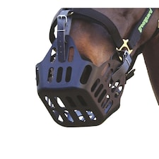 GreenGuard Horse Grazing Muzzle - Black - Cob