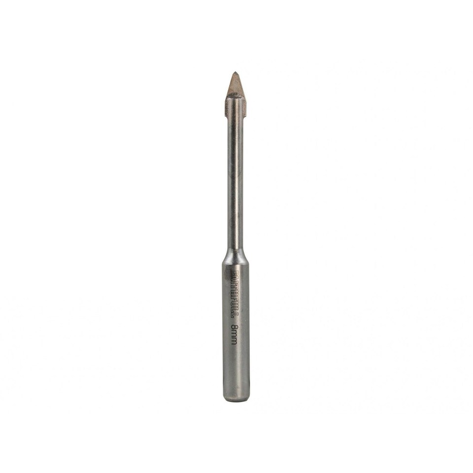 image 1 of Faithfull Carbide Hard Tile & Glass Drill Bit - Multi Colour - 8mm