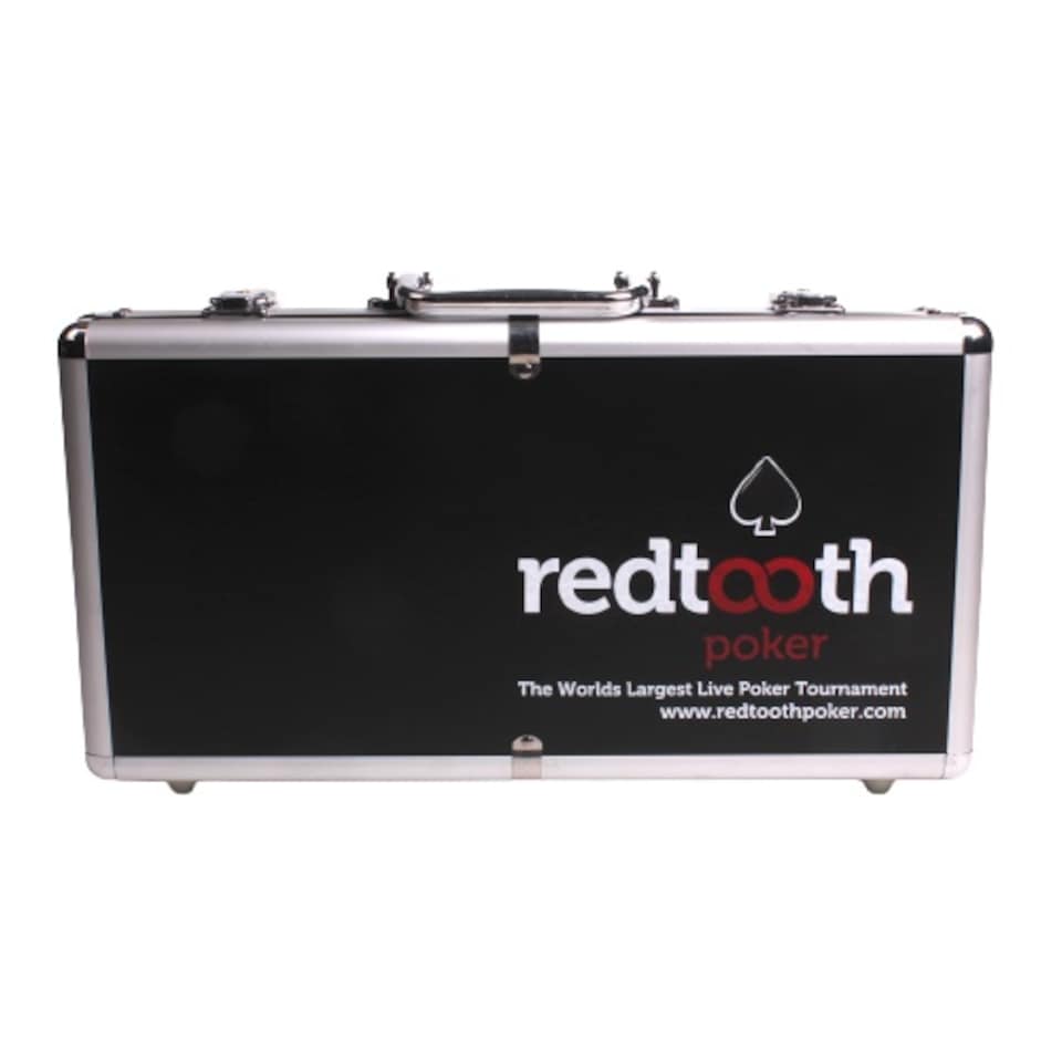 image 1 of Redtooth Poker Empty Wooden Poker Chip Case - Holds up to 300 Pieces