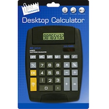 Just Stationery Pop Up Display Desk Calculator - Black - One Size