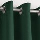 image 2 of Vogue Dark Green Curtains 46 x 54 inch (117 x 137 cm) Room Darkening Eyelet Thermal Noise Reducing Curtains for Bedroom and Living Room