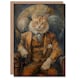 image 1 of Old Fashioned Gent Armchair Steampunk Man Cat Him Birthday Card