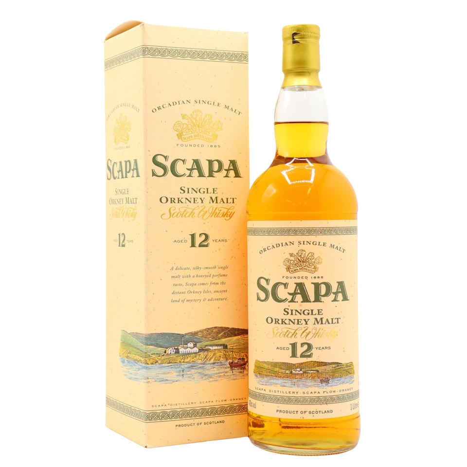 Scapa - Single Orkney Malt 12 year old Whisky (Old Bottling) (1 Litre)
