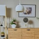image 2 of ValueLights Retro White Arco Style Dome Ceiling Pendant Light Shade