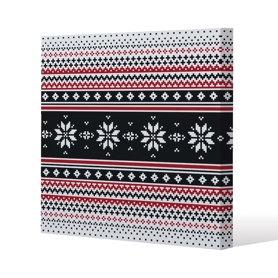 Abstract christmas (canvas) / 120x 120 x 4cm | Multi