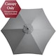 image 2 of 2.7m Replacement Parasol Canopy - Grey