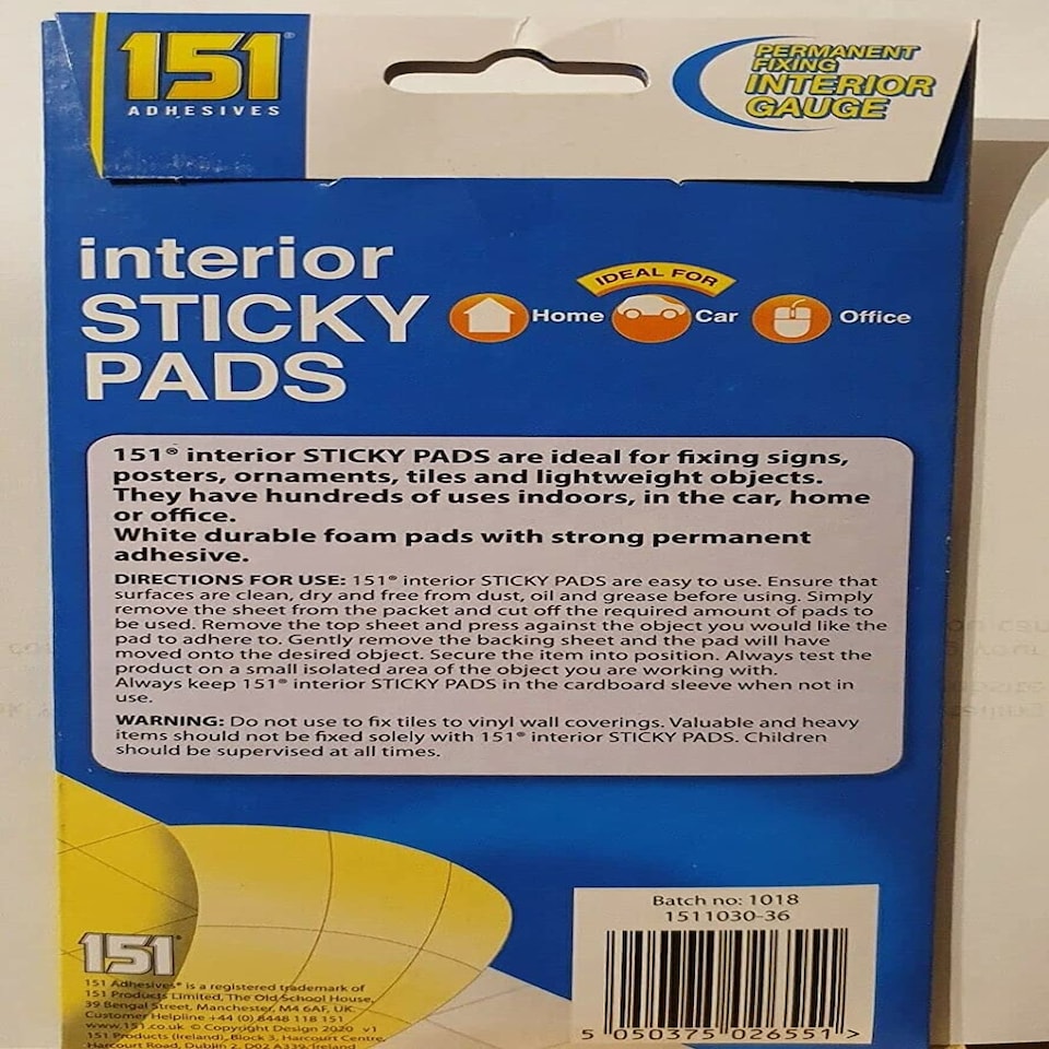 image 1 of Pack of 80 Interior Sticky Pads