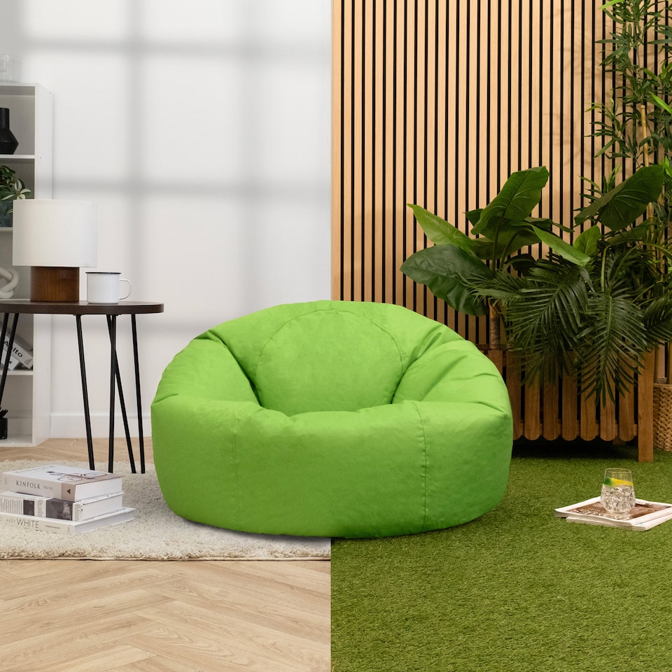 image 1 of icon Adult Classic Beanbag Outdoor Waterproof Bean bags Ready Filled - Lime Green