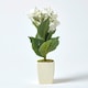 image 6 of Homescapes Small Cream Artificial Hydrangea Flower in Cream Pot, 38 cm Tall