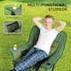 image 4 of Outsunny Camping Chair for Adults, Padded Folding Chair, Olive Green 