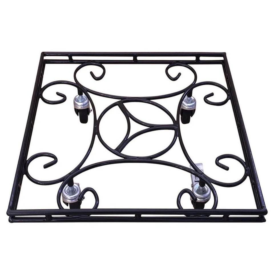 image 1 of Garden Pride Extra Large Heavy Duty Pot Caddy - Square 22" - Black Pack of 1