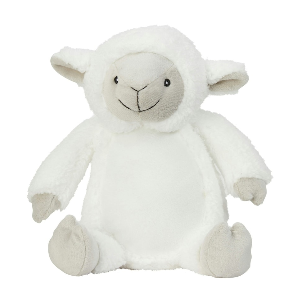 Mumbles Printme Lamb Plush Toy - Cream - 26cm