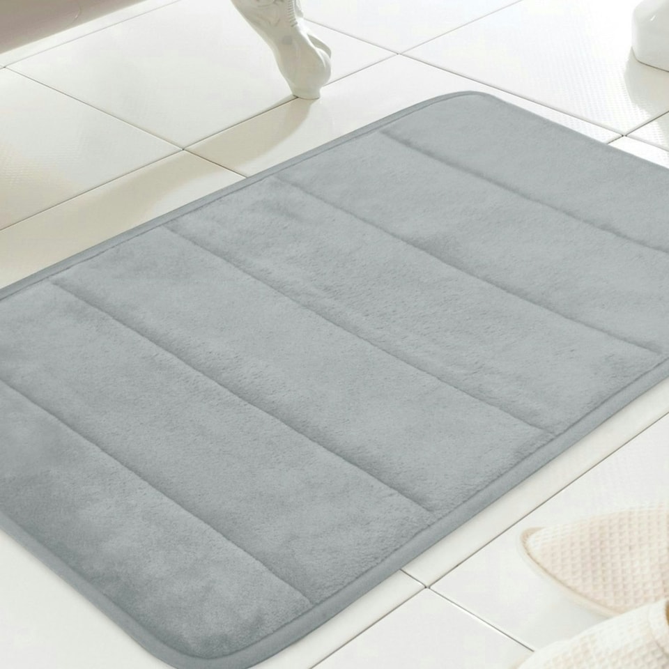 image 1 of Everyday Design Memory Foam Bath Mat Grey 43x61cm