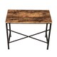 image 4 of Oypla 100cm Heavy Duty Industrial Writing Computer Desk Home Office Worktop Table Brown